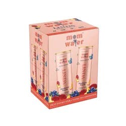 Mom Water Blueberry Peach - Linda - 4pk/355ml Cans