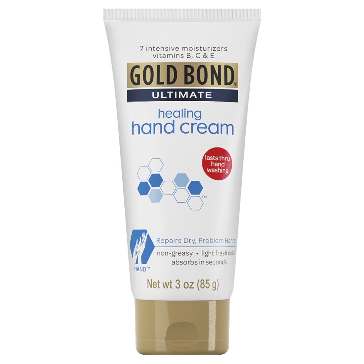 slide 1 of 5, Gold Bond Ultimate Intensive Healing Hand Cream, 3 oz