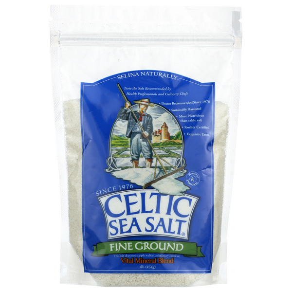 slide 1 of 1, Celtic Sea Salt Fine Ground Resealable Bag, 1 lb