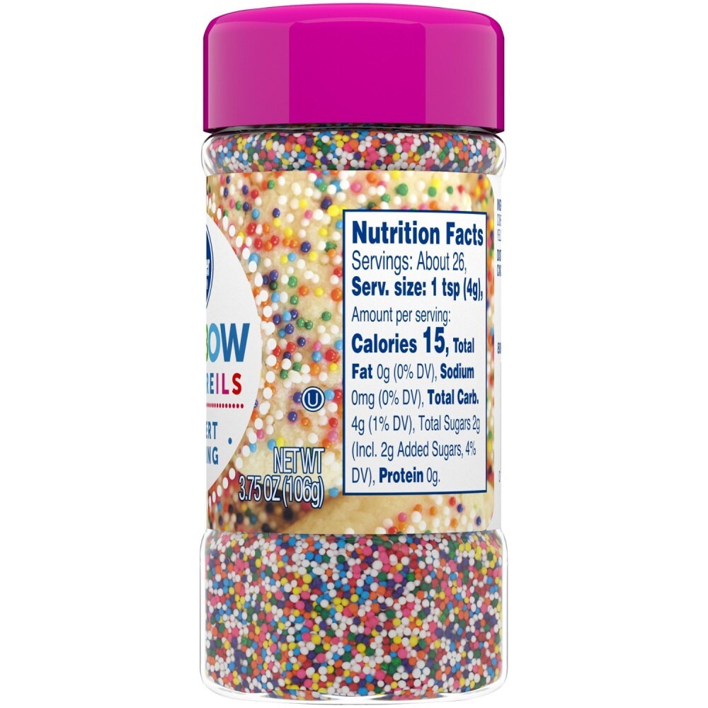 slide 3 of 4, Kroger Rainbow Nonpareils Dessert Topping, 3.75 oz