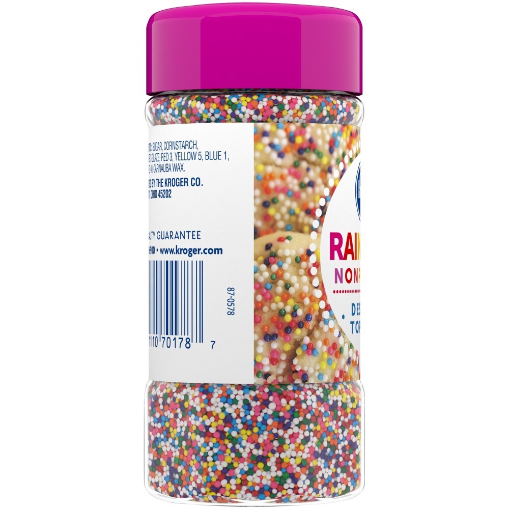 slide 2 of 4, Kroger Rainbow Nonpareils Dessert Topping, 3.75 oz