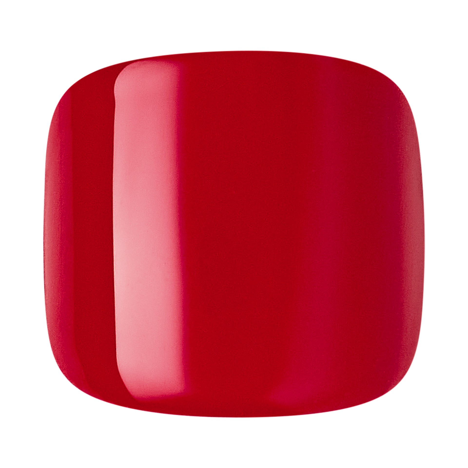 slide 4 of 5, imPRESS Color Press-On Toenails, No Glue Needed, Dark Red, Square, 27 Ct., 1 ct