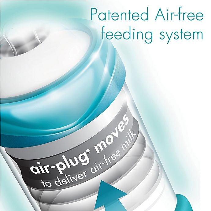 slide 3 of 5, BARE 8 oz. Polypropylene Air-Free Bottles with Perfe-Latch Nipples - Turquoise, 2 ct; 8 oz