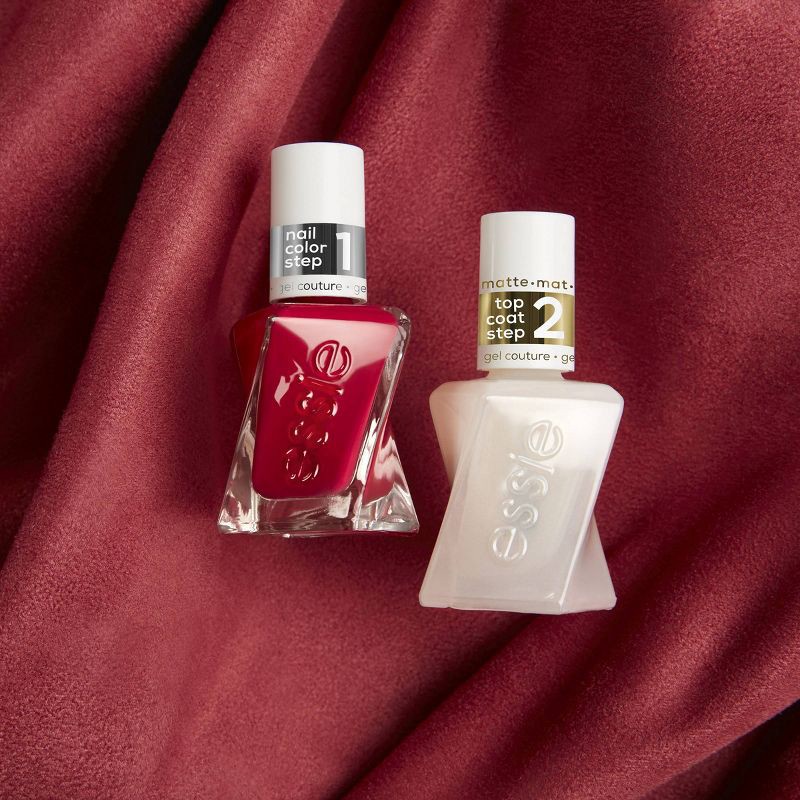 slide 5 of 7, essie Gel Couture Long-Lasting Matte Nail Polish Top Coat - 0.46 fl oz, 0.46 fl oz
