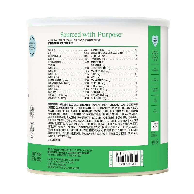 slide 3 of 10, Bobbie Organic Original Infant Formula Powder - 24oz, 24 oz