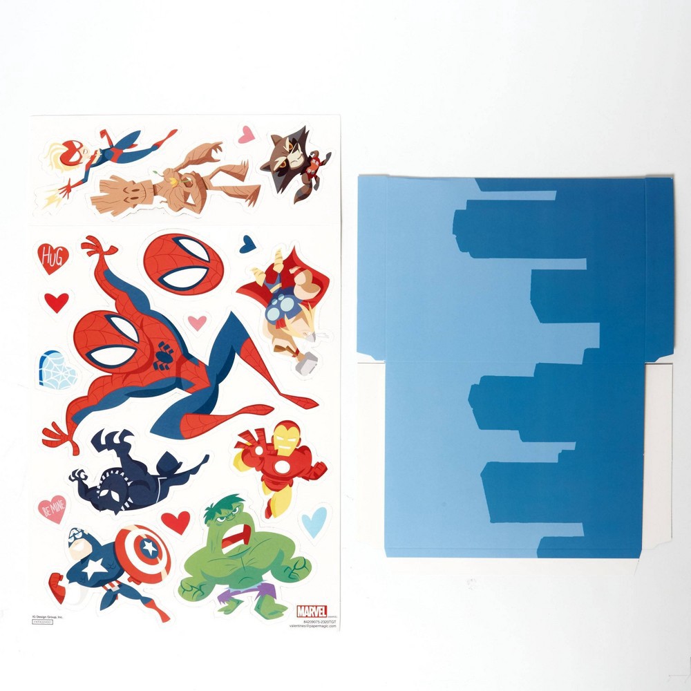 slide 3 of 3, Spider-Man 3pc Valentine's Day Mailbox Craft Activity Kit - Paper Magic, 3 ct