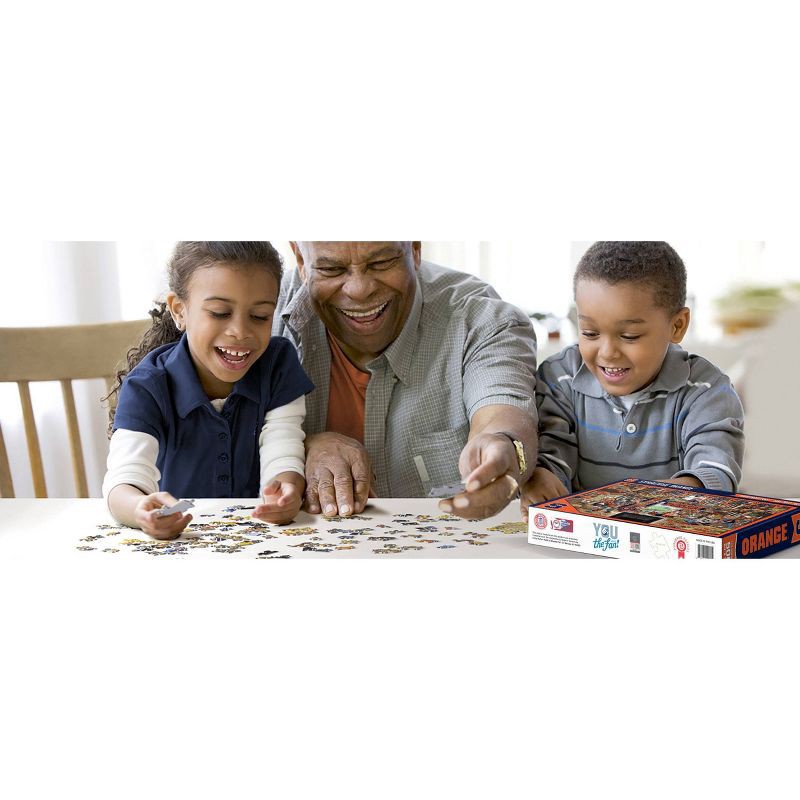 slide 2 of 2, NCAA Syracuse Orange Barnyard Fans 500pc Puzzle: Sports Theme Jigsaw for Ages 10+, 500 ct