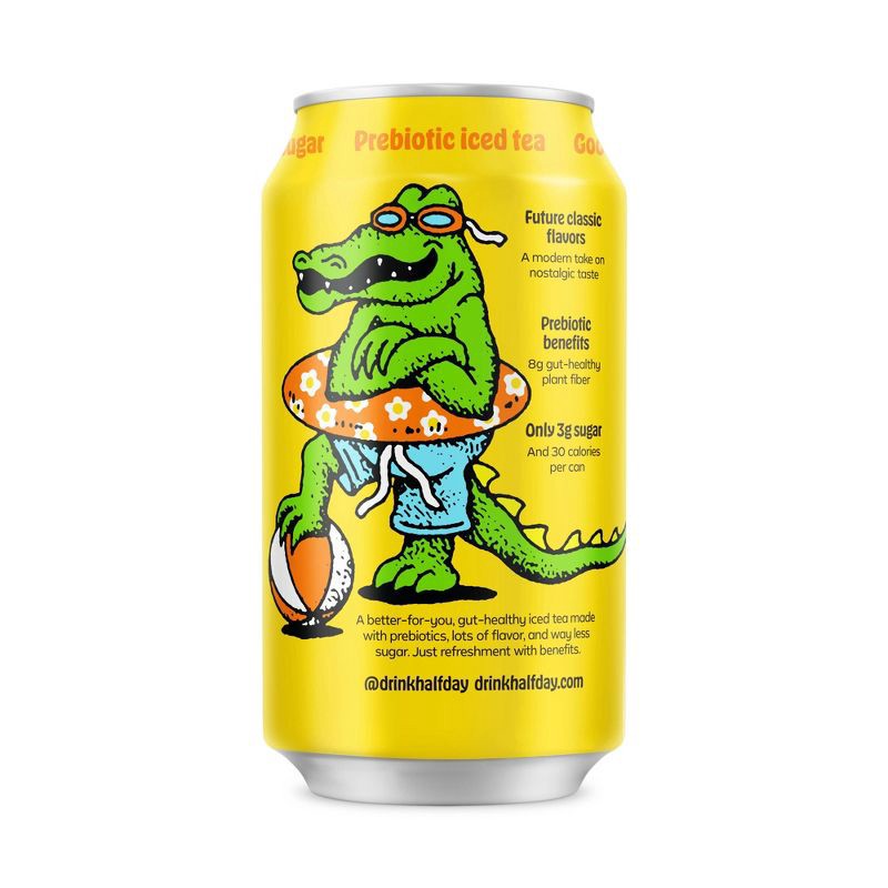 slide 3 of 10, Halfday Iced Tea Halfday Lemon Black Iced Tea - 12 fl oz Can, 12 fl oz