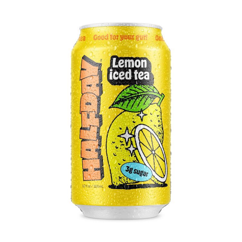 slide 8 of 10, Halfday Iced Tea Halfday Lemon Black Iced Tea - 12 fl oz Can, 12 fl oz
