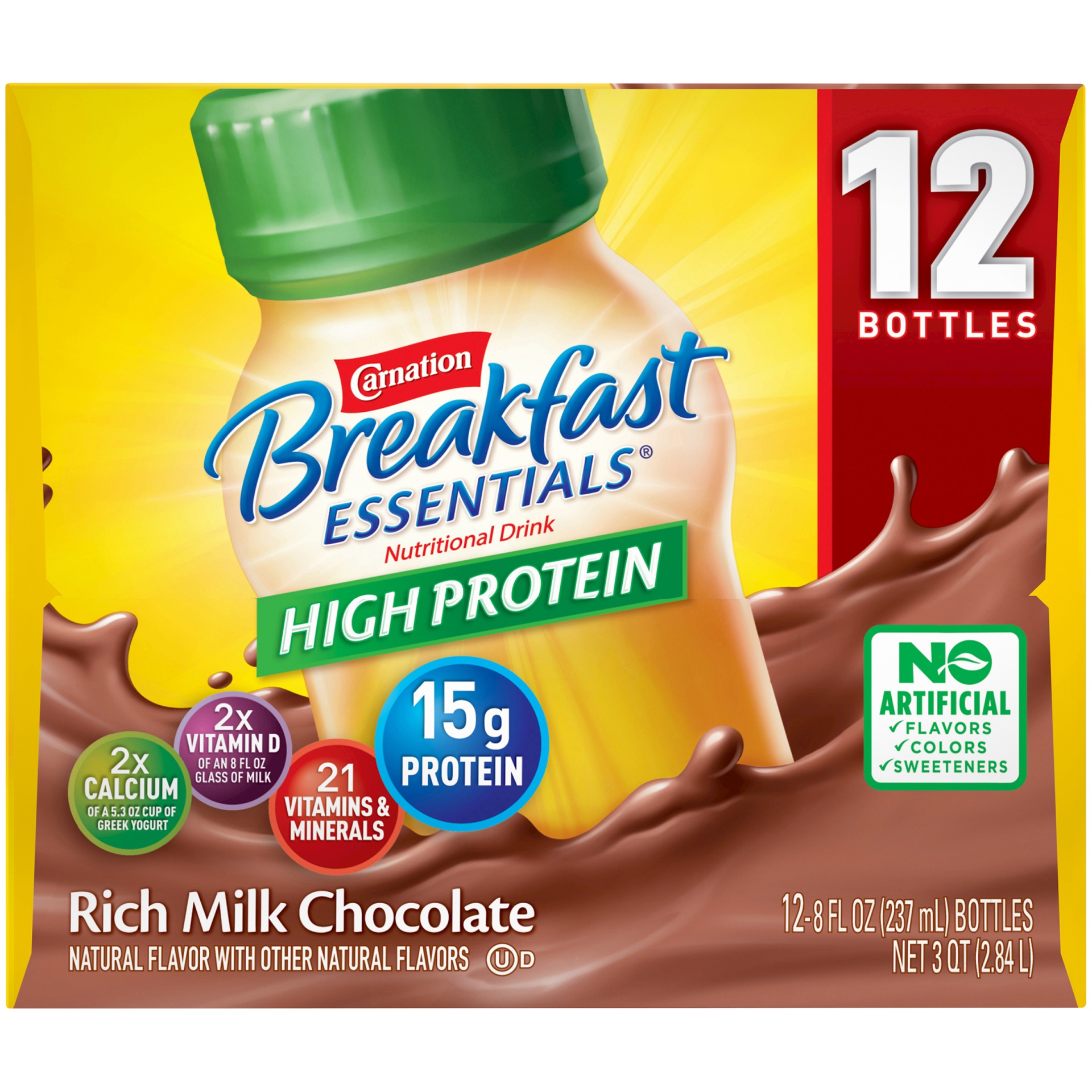 Carnation Breakfast Essentials High Protein Ready To Drink, Rich Milk