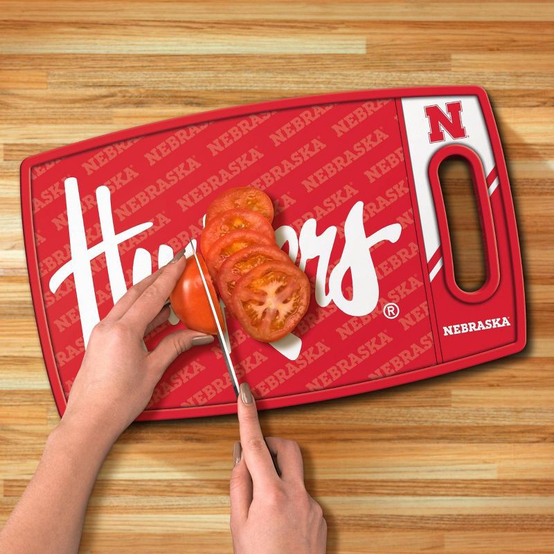 slide 2 of 3, NCAA Nebraska Cornhuskers Logo Series Cutting Board, 1 ct