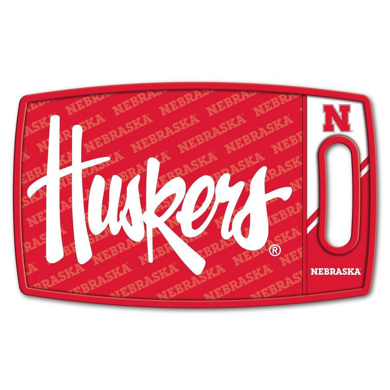 slide 1 of 3, NCAA Nebraska Cornhuskers Logo Series Cutting Board, 1 ct