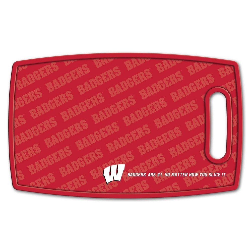 slide 3 of 4, NCAA Wisconsin Badgers Logo Series Cutting Board, 1 ct