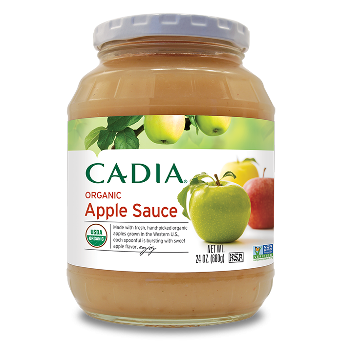 slide 1 of 1, Cadia Organic Apple Sauce, 24 oz