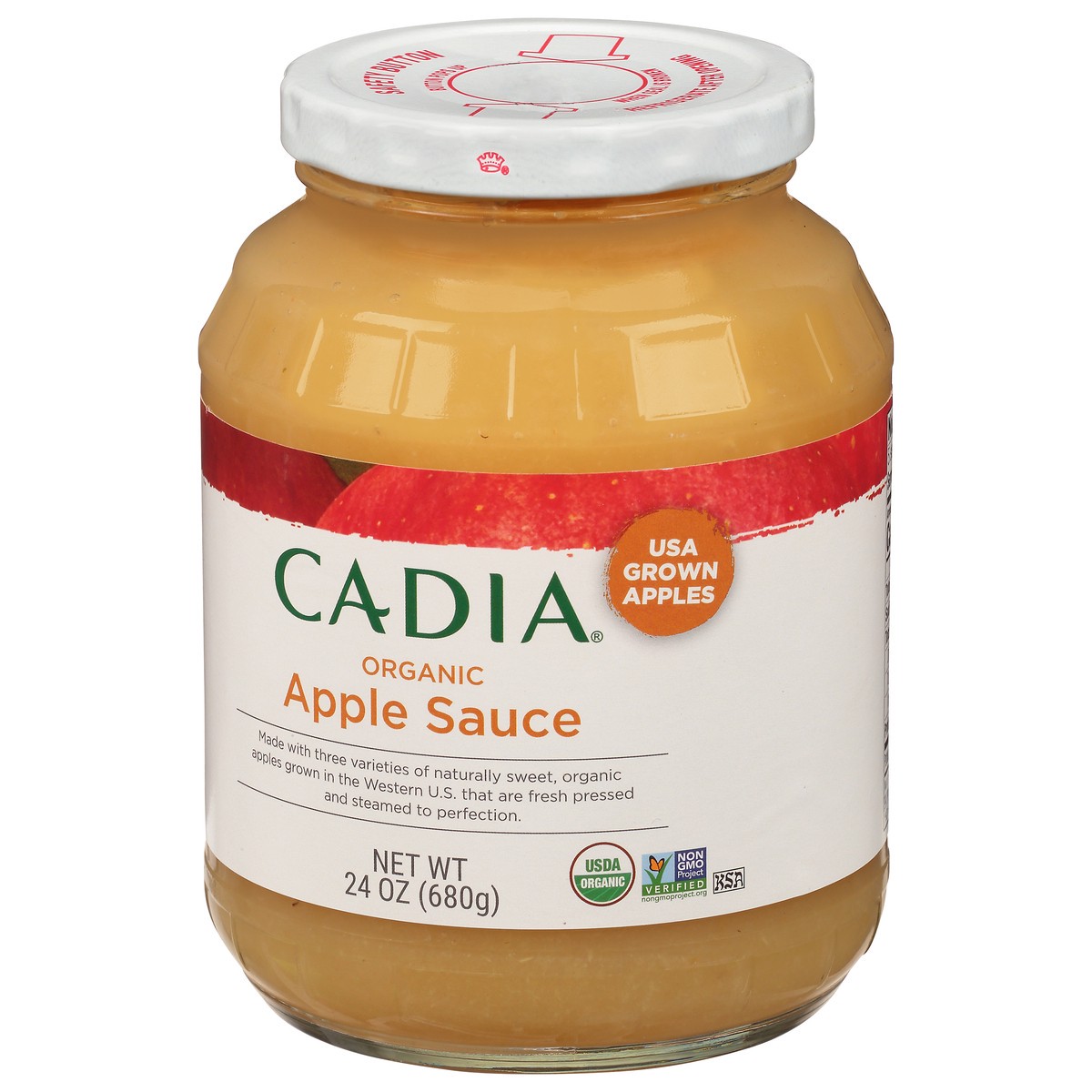 slide 4 of 14, Cadia Organic Apple Sauce 24 oz, 24 oz