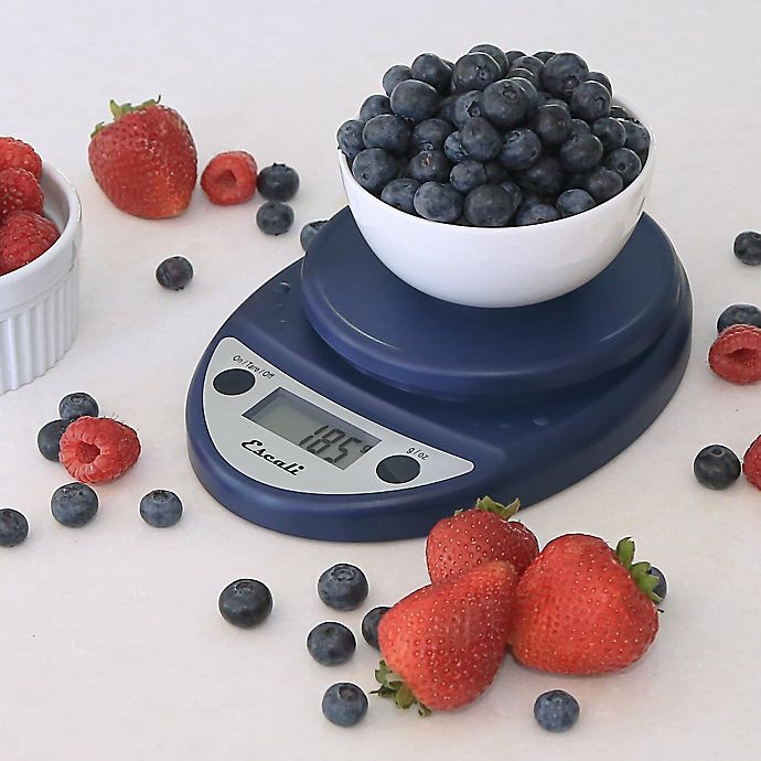 slide 4 of 5, Escali Primo Digital Kitchen Scale - Royal Blue, 1 ct