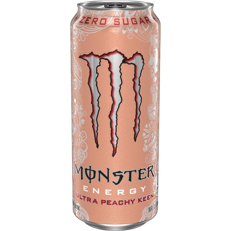 slide 1 of 5, Monster Energy Ultra Peachy Keen Energy Drink - 16 fl oz Can, 16 fl oz