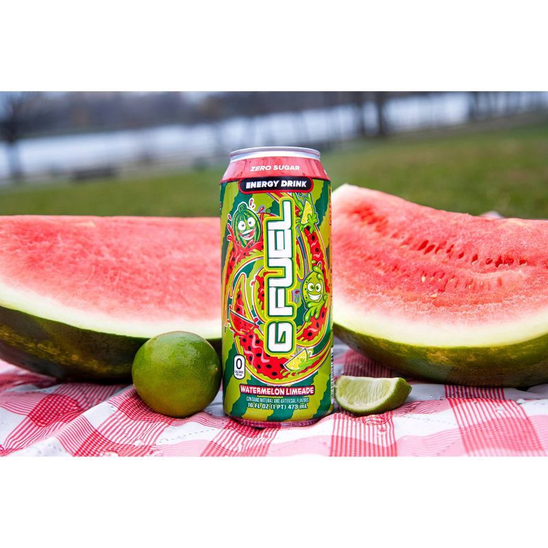 slide 6 of 8, G Fuel Watermelon Limeaid Energy Drink - 16 fl oz Can, 16 fl oz