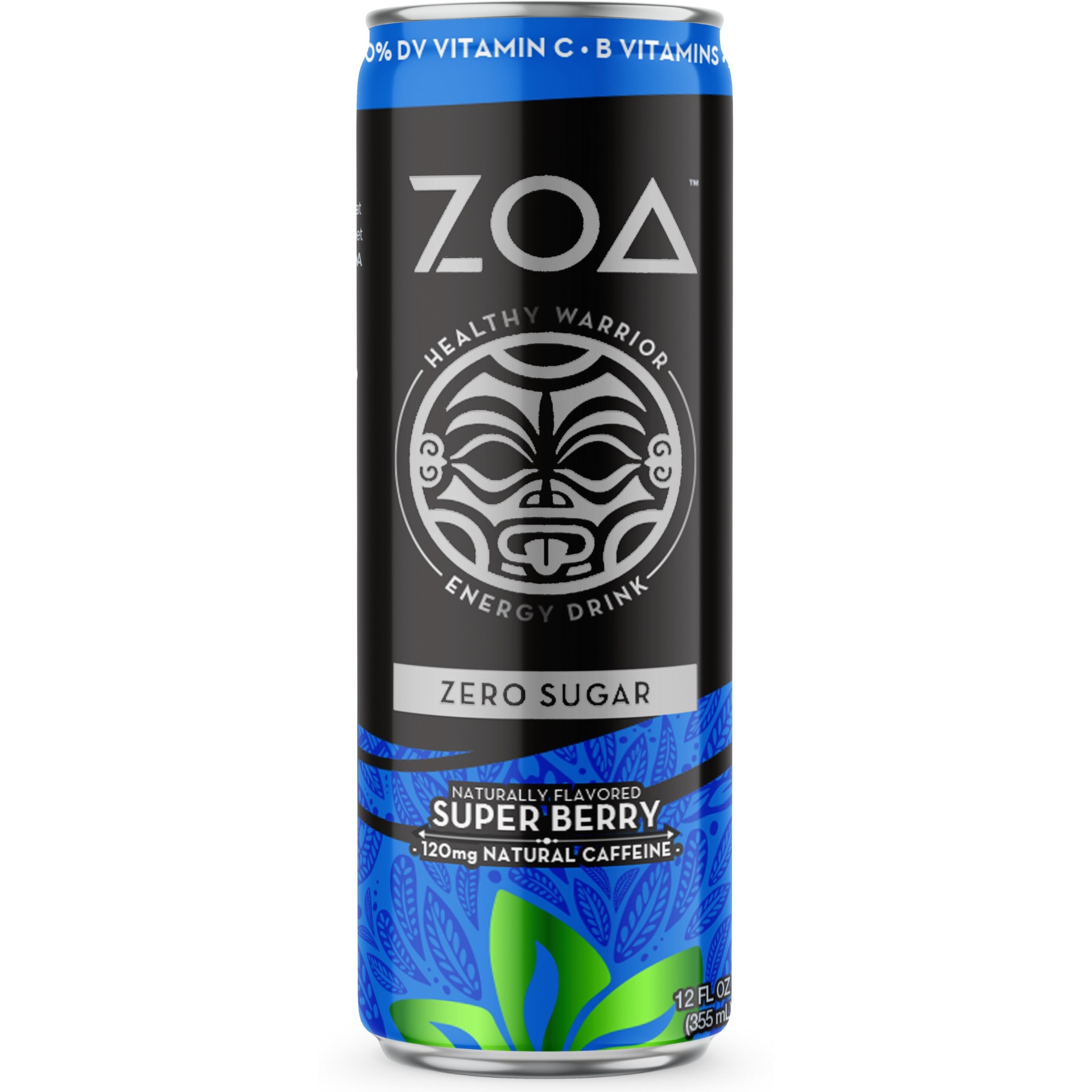 slide 1 of 7, ZOA Super Berry Zero Sugar Energy Drink - 12 fl oz Can, 12 fl oz