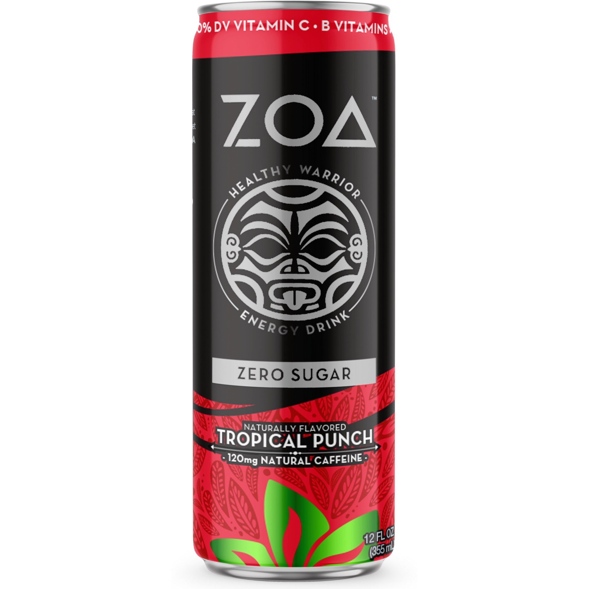 slide 1 of 7, ZOA Tropical Punch Zero Sugar Energy Drink - 12 fl oz Can, 12 fl oz