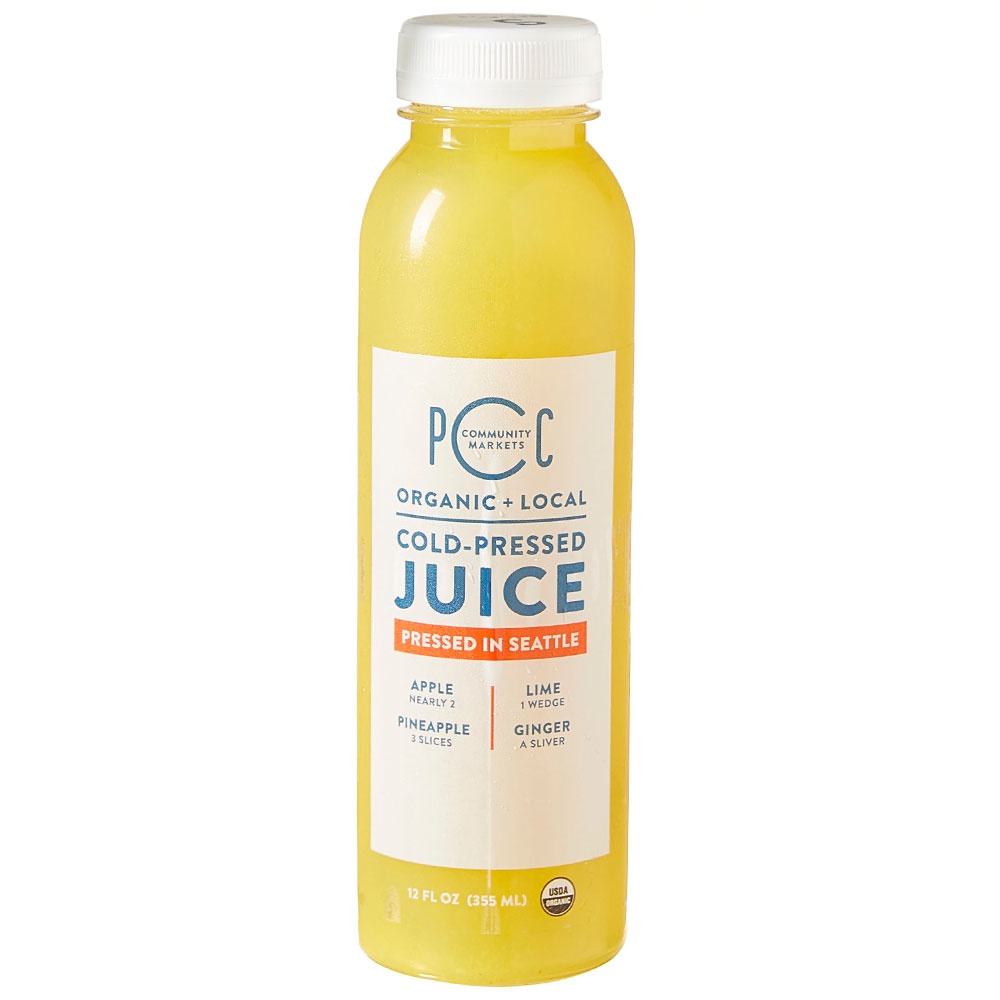 slide 1 of 1, PCC Organic Pineapple Ginger Juice, 12 fl oz
