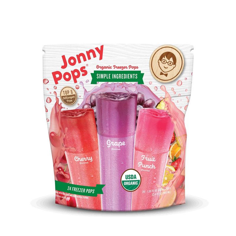 slide 1 of 2, JonnyPops Jonny Pops Organic Freezer Pops - 24ct, 24 ct