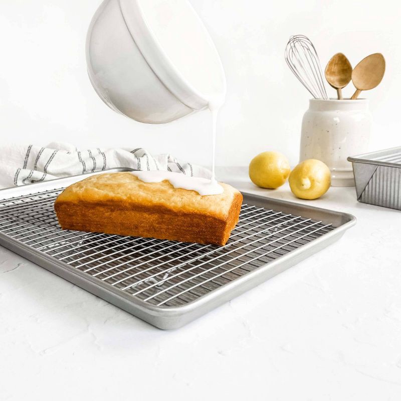 USA Pan Seamless Half Sheet Pan & Rack Set