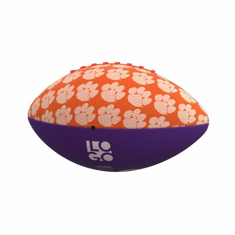 slide 2 of 3, NCAA Clemson Tigers Mini-Size Rubber Football: All Ages, NCAA Licensed, Rubber Shell, 1 ct