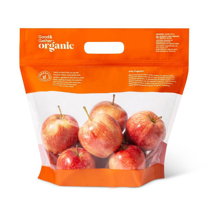 slide 3 of 3, Organic Gala Apples - 2lb Bag - Good & Gather™, 2 lb