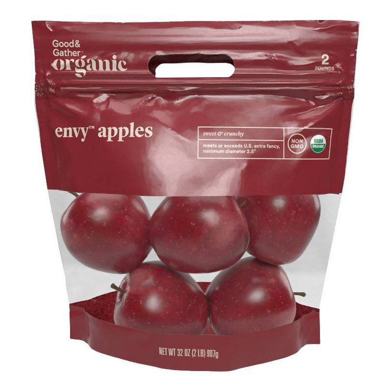 slide 1 of 3, Organic Envy Apples - 2lb Bag - Good & Gather™, 2 lb