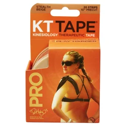 KT Tape Stealth Beige Pro Kinesiology Tape 20 ea