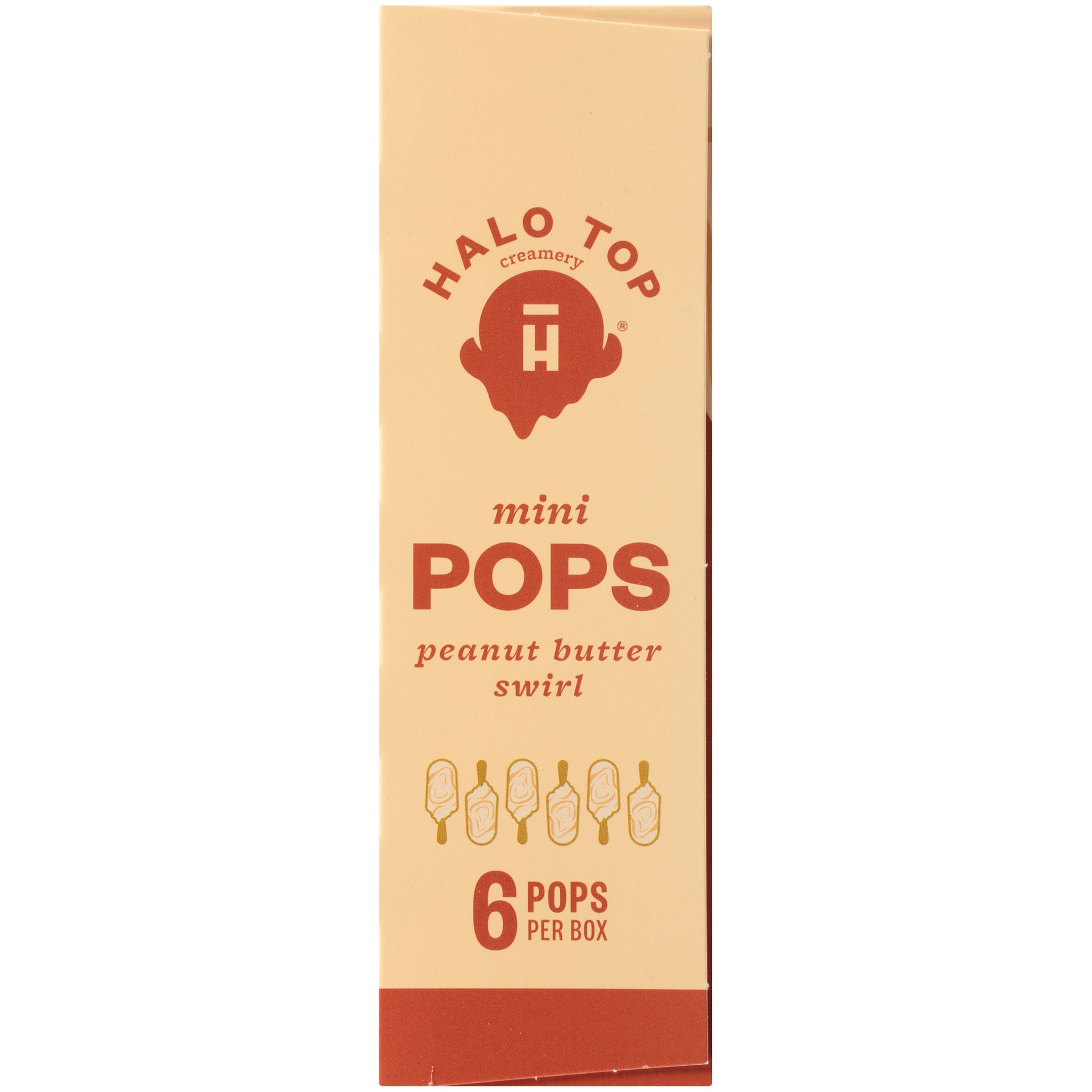 slide 6 of 7, Halo Top Creamery Pops Peanut Butter Swirl Ice Cream Pops, 6 ct; 2 fl oz
