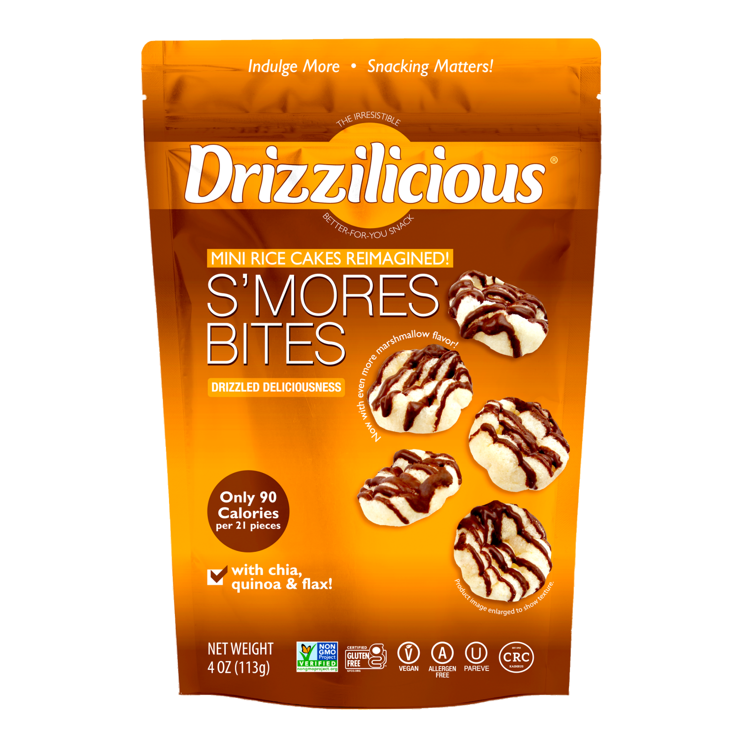 slide 1 of 2, Drizzilicious S'mores Bites 4 oz, 4 oz