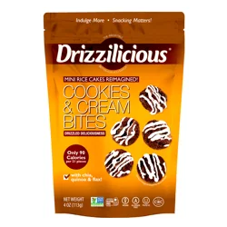 Drizzilicious Cookies & Cream Bites with Chia, Quinoa & Flax 4 oz