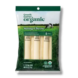 Organic Mozzarella String Cheese - 8oz/8ct - Good & Gather