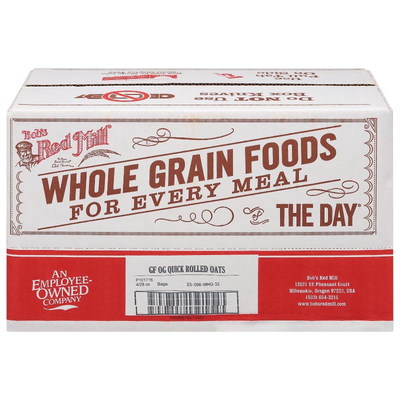 slide 2 of 3, Bob's Red Mill Gluten Free Organic Quick Cooking Rolled Oats - 28oz, 28 oz