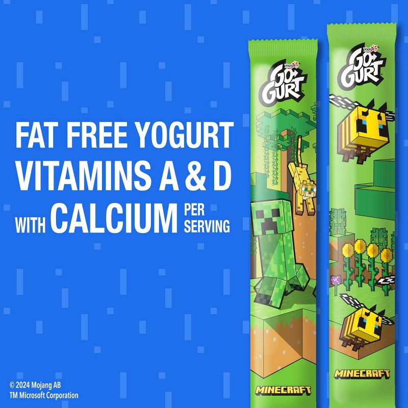 slide 3 of 8, Yoplait Go-Gurt Strawberry/Vanilla Fat Free Kids' Yogurt - 40oz/20ct, 40 oz, 20 ct