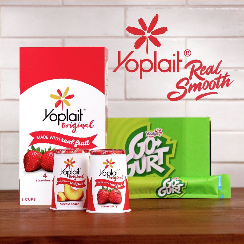 slide 8 of 8, Yoplait Go-Gurt Strawberry/Vanilla Fat Free Kids' Yogurt - 40oz/20ct, 40 oz, 20 ct