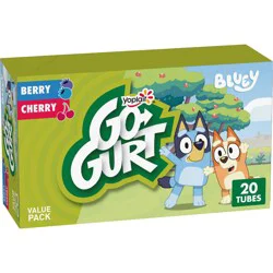 Yoplait Go-Gurt Berry/Cherry Fat Free Kids' Yogurt - 40oz/20ct