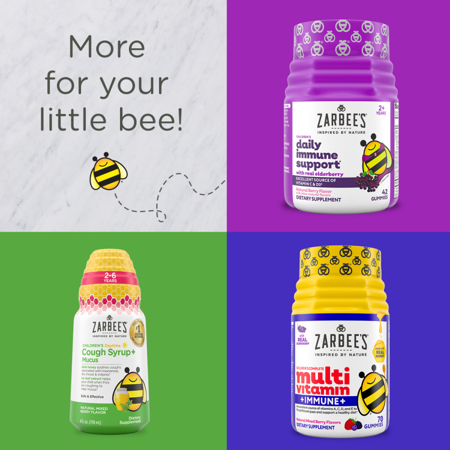 slide 2 of 8, Zarbee's Naturals Zarbee’s Kid’s Sleep Gummies with Melatonin, Drug-Free, Non-Habit Forming, Natural Berry, 50ct, 50 ct