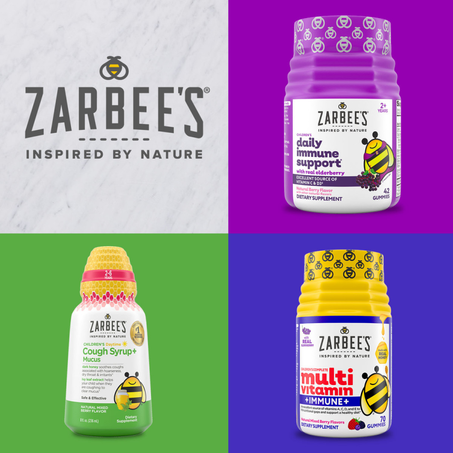 slide 5 of 8, Zarbee's Naturals Zarbee’s Kid’s Sleep Gummies with Melatonin, Drug-Free, Non-Habit Forming, Natural Berry, 50ct, 50 ct