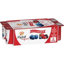 Yoplait Original Mountain Blueberry & Mixed Berry Yogurt - 8ct/6oz Cups