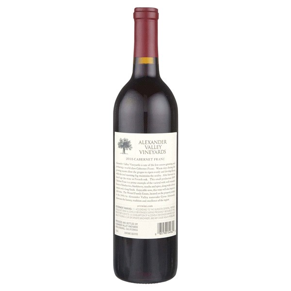 slide 4 of 5, Alexander Valley Vineyards Cabernet Franc, 750 ml