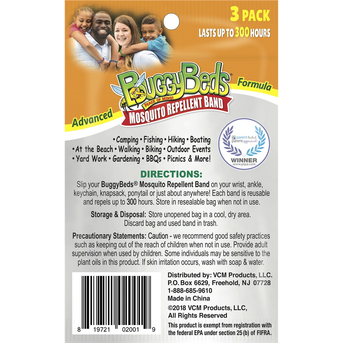 slide 2 of 2, BuggyBeds Mosquito Repellent Band, 3 ct