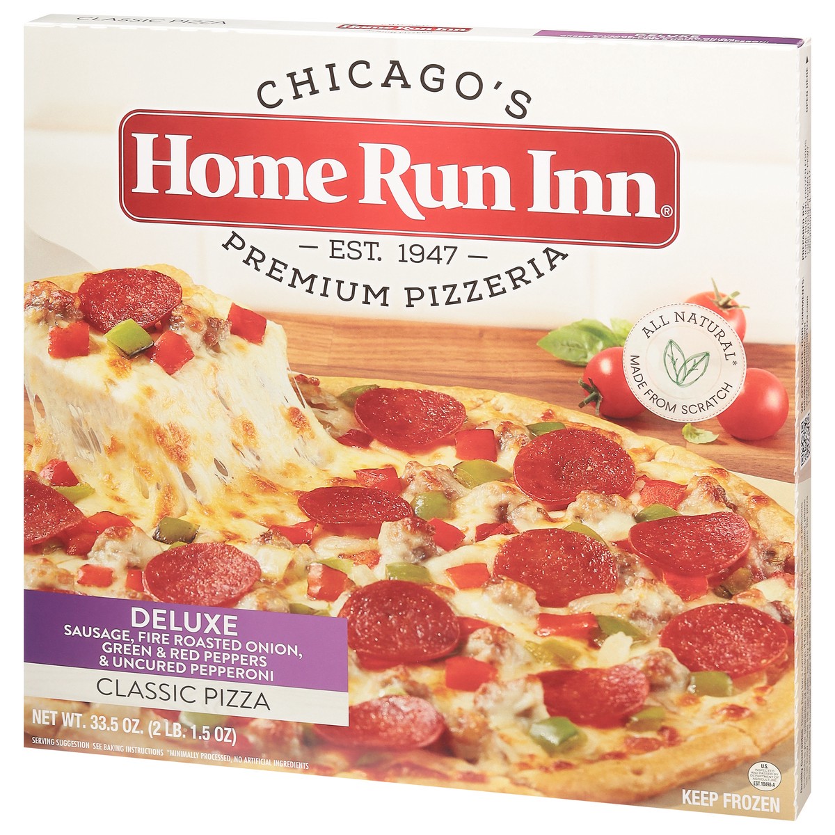 slide 2 of 9, Home Run Inn Home Run Inn Signature Pizza Deluxe, 33.5 oz