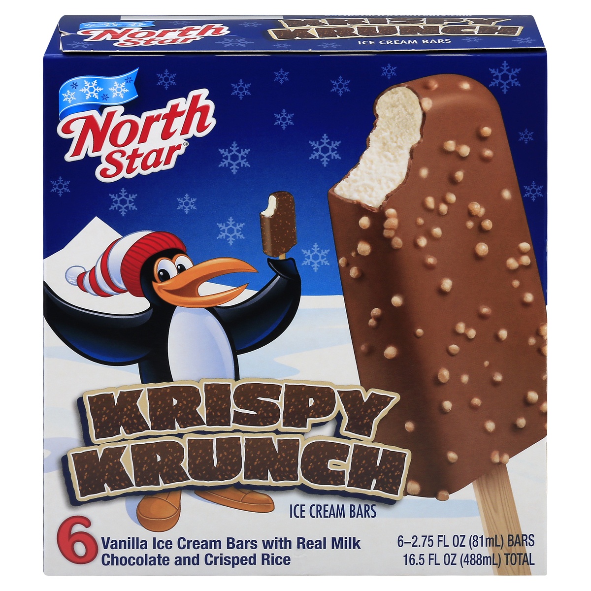 slide 1 of 1, North Star Krispy Krunch Bars, 6 ct