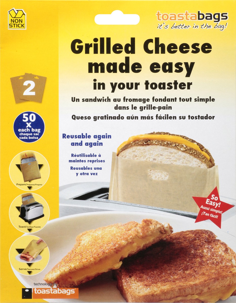 slide 12 of 12, Toastabags Grilled Cheese Made Easy, 2 ct