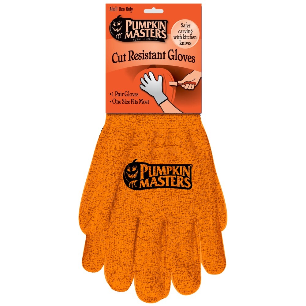 slide 1 of 1, Pumpkin Masters Cut Resistant Gloves, 1 ct