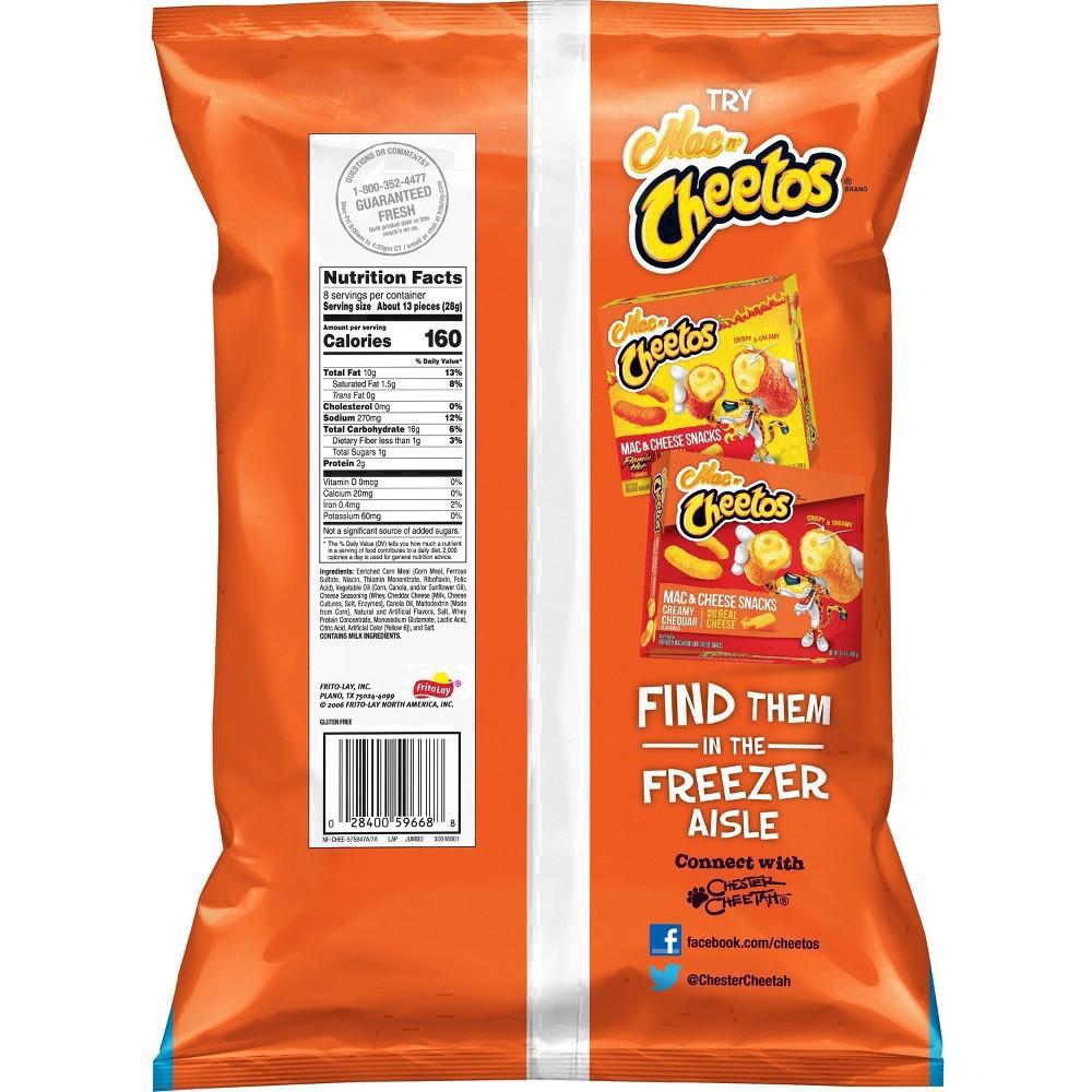 slide 21 of 68, Cheetos Puffs Cheese Flavored Snacks 8 Oz, 8 oz
