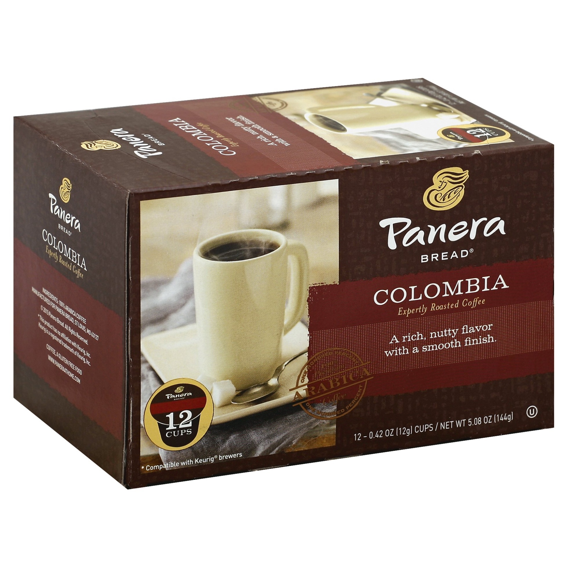 slide 1 of 1, Panera Bread Colombia Coffee, 12 ct